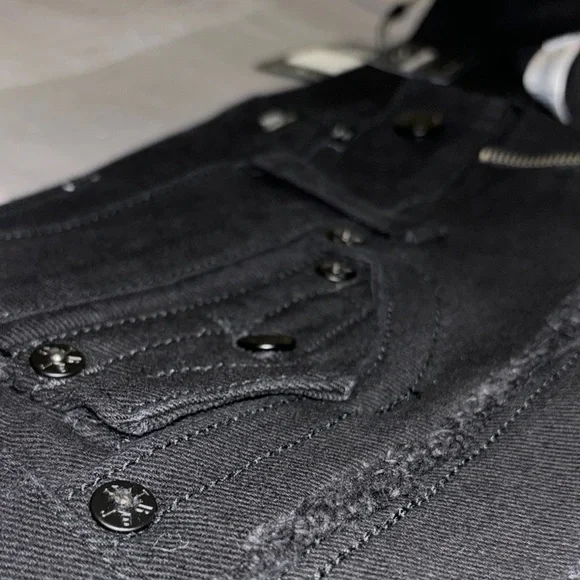 True Religion Black Relaxed Jeans